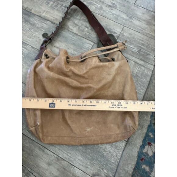 Leatherock Women's Brown Leather Crystal western Tote Shoulder Bag - Picture 7 of 8